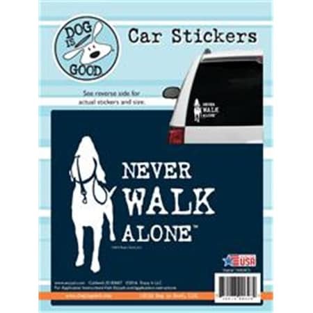 Enjoy It Enjoy It E7G-19009CS Never Walk Alone Car Sticker - Pack of 8 E7G-19009CS